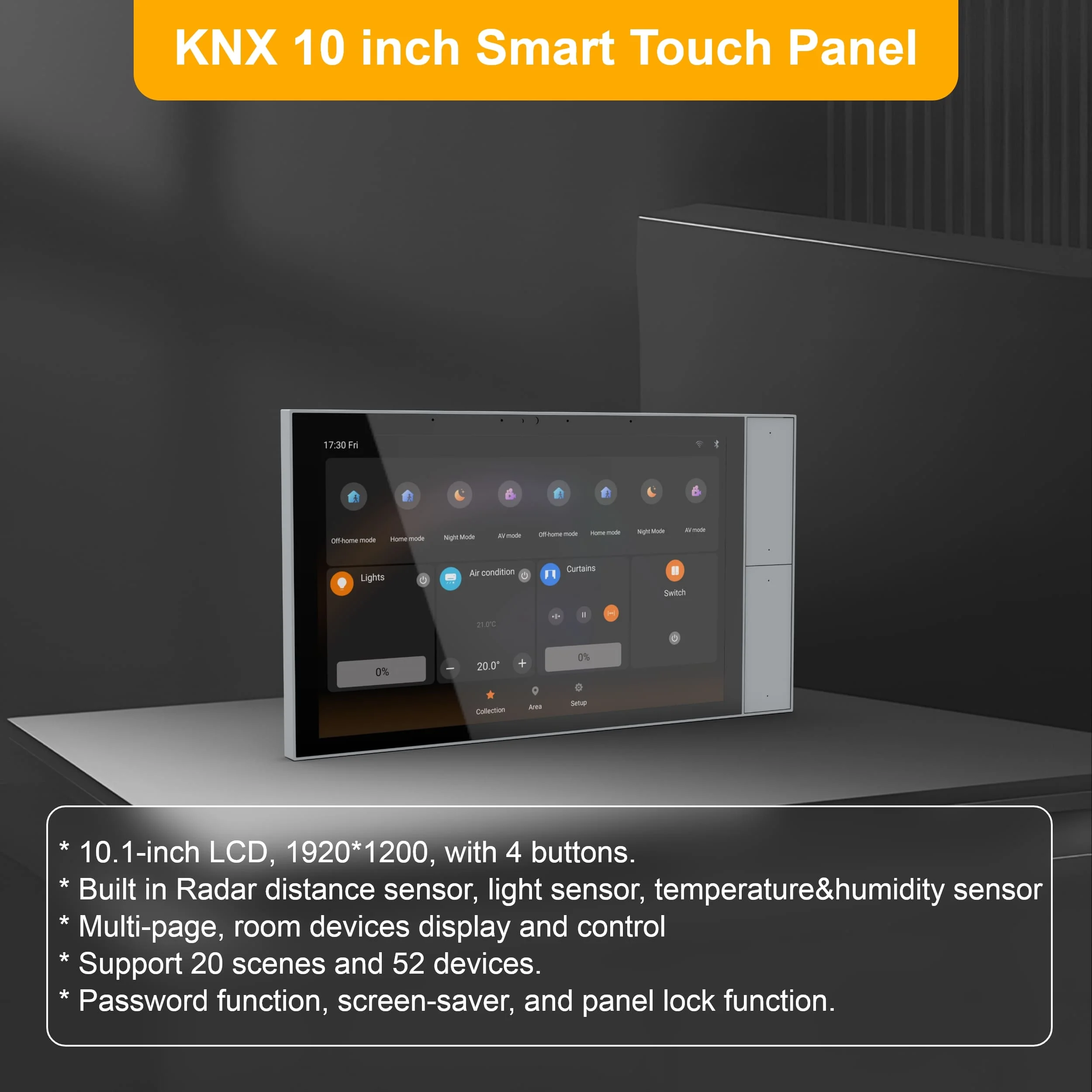 Smart Home Knx - 2026 Smart Touch Panel for Bus