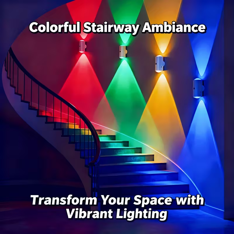 Motion Sensor Light - RGB Smart Motion Sensor Spotlight Rechargeable