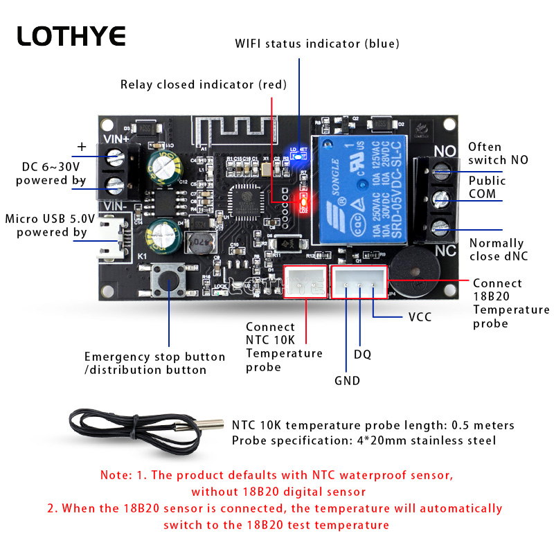 Wifi Thermostat - Điều Khiển Từ Xa WIFI Bình
