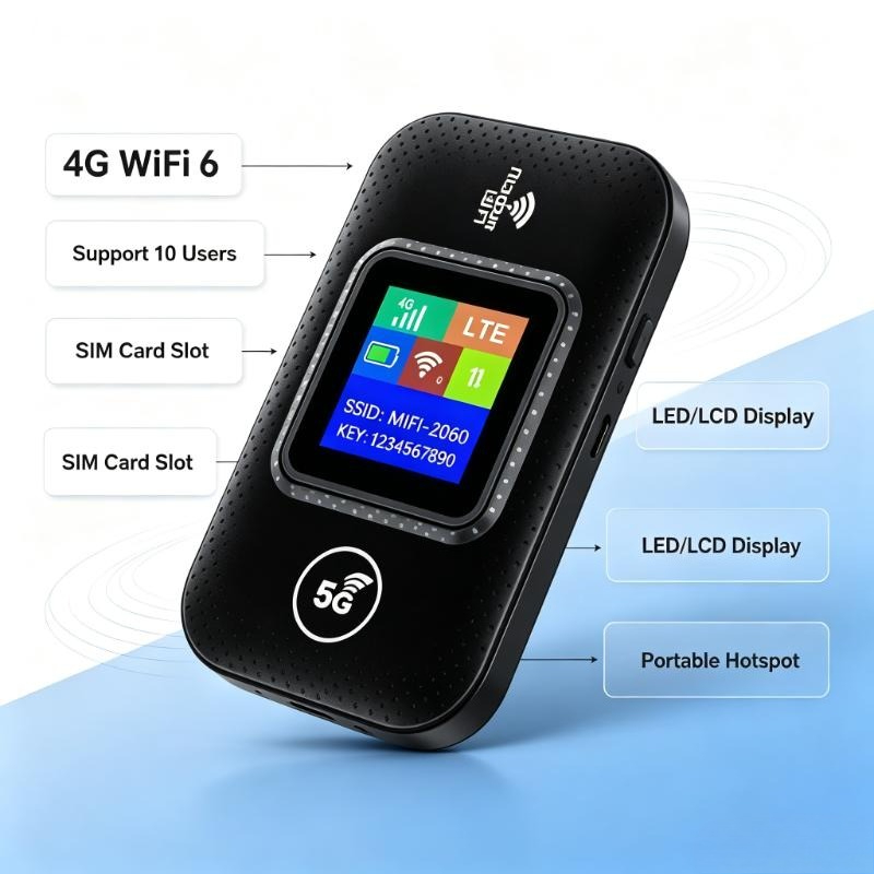 Smart Home Router - 4G WiFi 6 Mobile Hotspot Router
