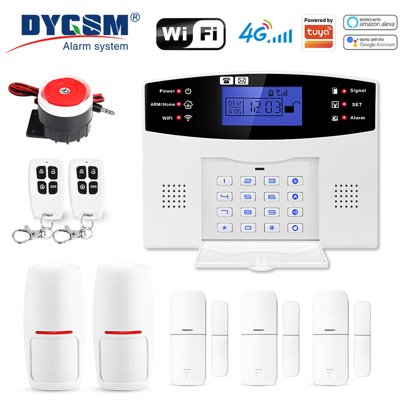 Smart Home Automation System - DYGSM Tuya Smart 4G+Wifi Home Security