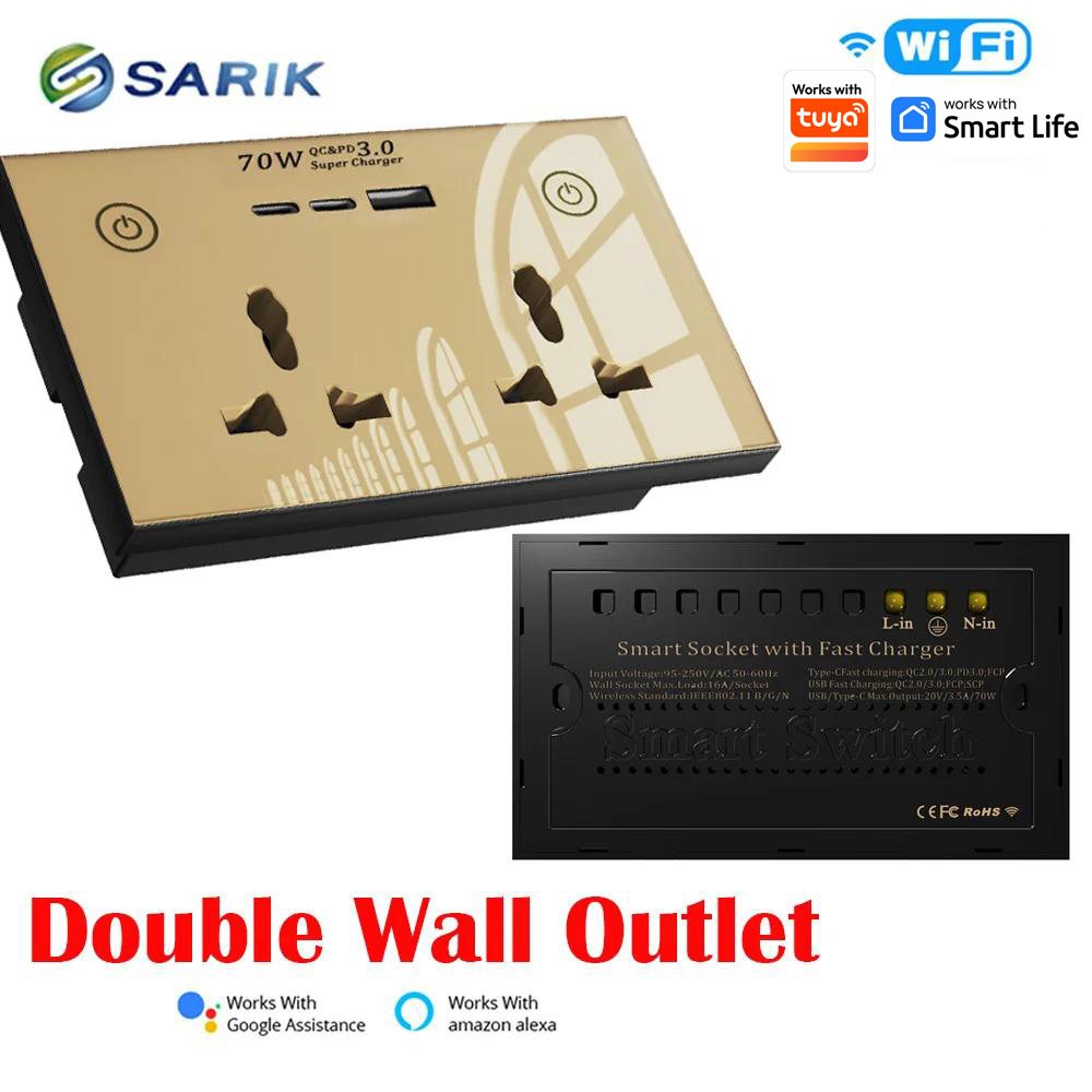 Smart Home Wifi Wall Socket Cr - đánh giá và giá Smart Home Touchscreen Control Panel