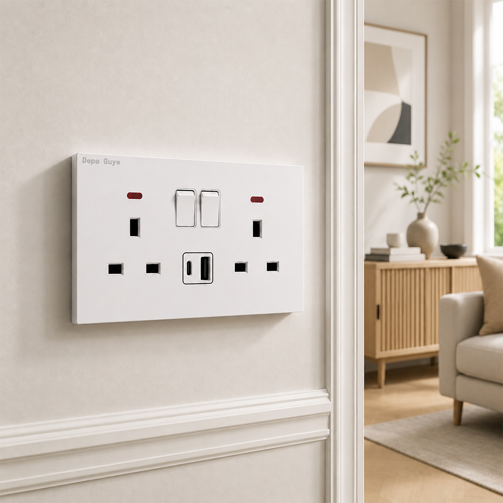 UK Standard Power Socket 13A Q - đánh giá và giá Smart Wall Socket