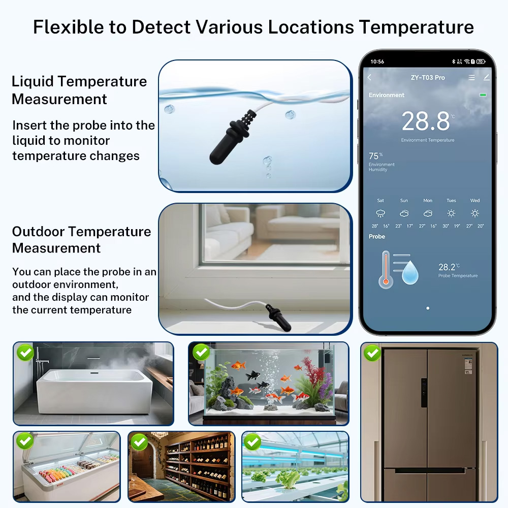 External Waterproof Probe Temp - đánh giá và giá Wifi Thermostat