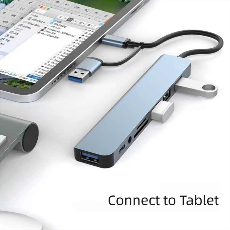 8 in 2 Port USB C Splitter USB - đánh giá và giá Smart Home Hub 2