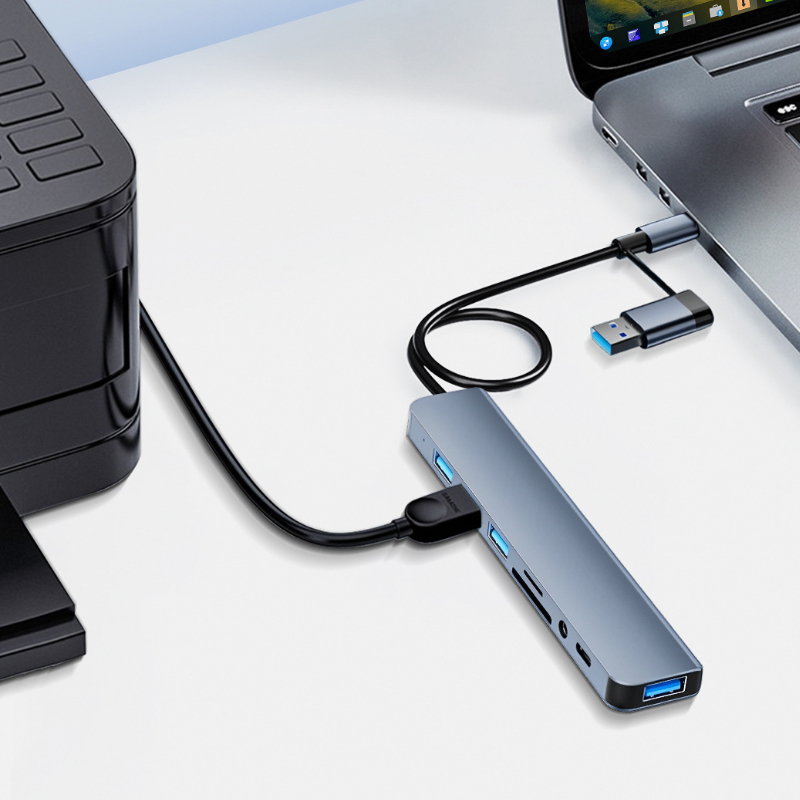 8 in 2 Port USB C Splitter USB - đánh giá và giá Smart Home Hub 2