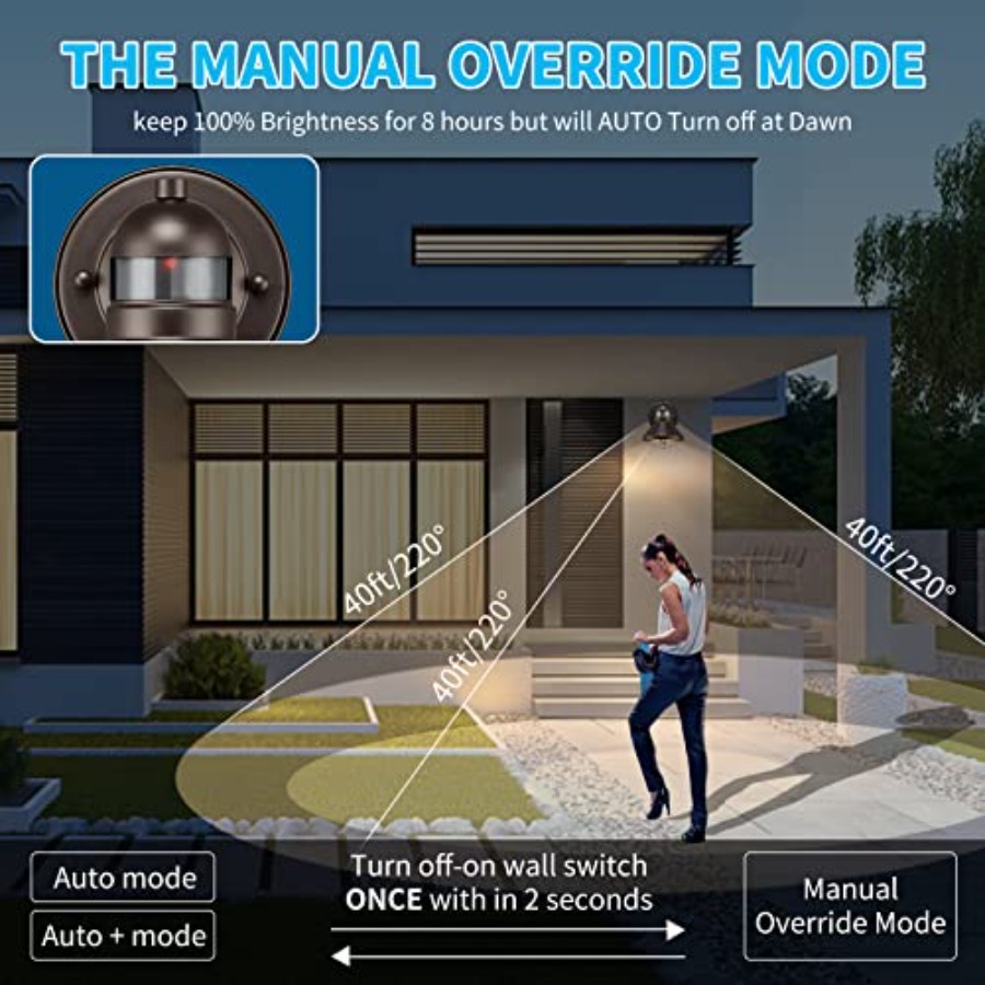 2 Pack Motion Sensor Outdoor L - đánh giá và giá Motion Sensor Light