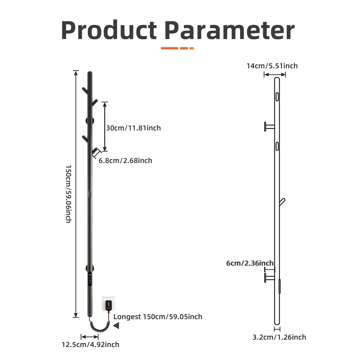 Smart Electric Towel Rack Eco- - đánh giá và giá Smart Home