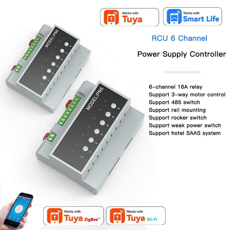 6 CH 16A Relay Switch Module W - đánh giá và giá Smart Home Knx