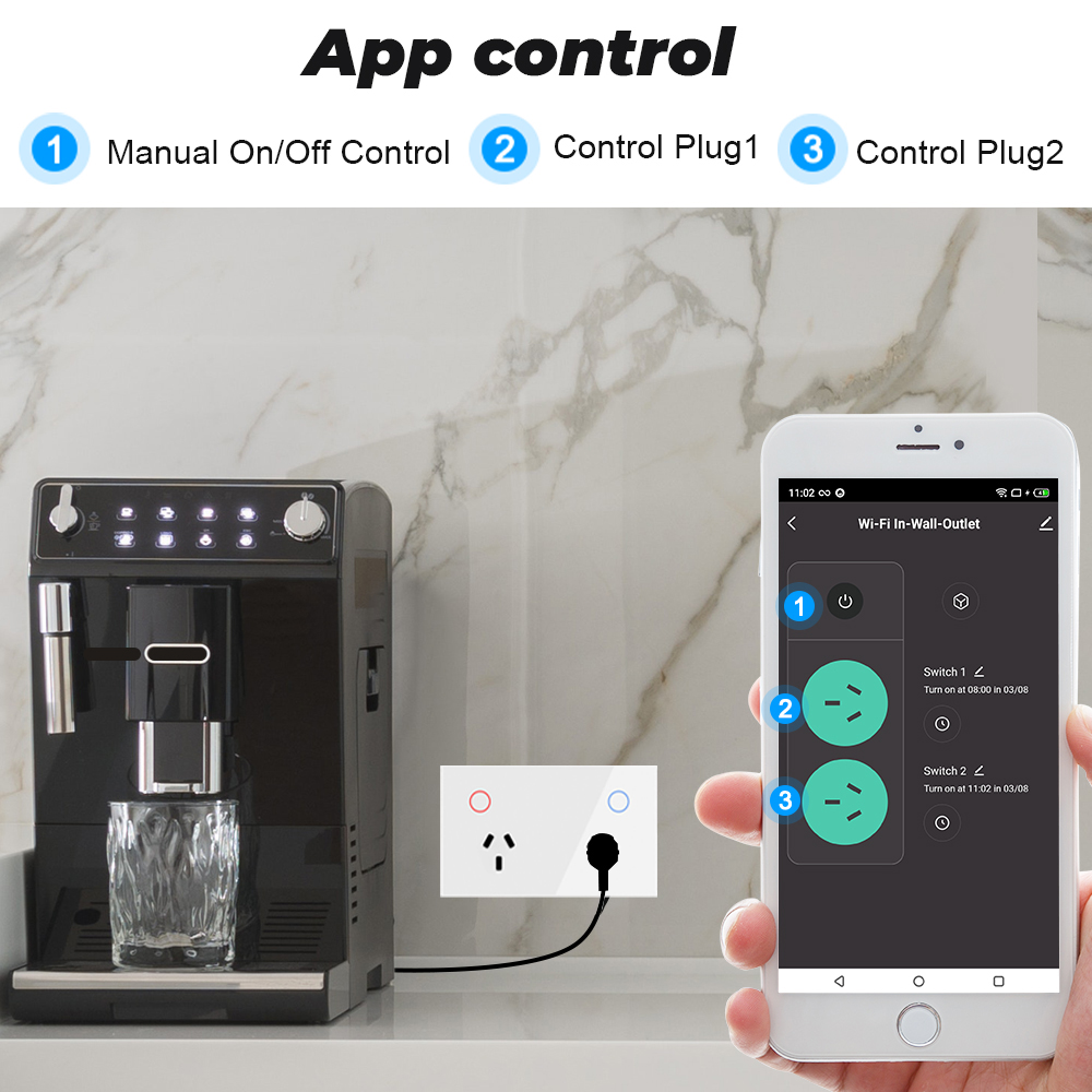 Tuya 15A AU Argentina Panel Wa - đánh giá và giá Smart Home Touchscreen Control Panel
