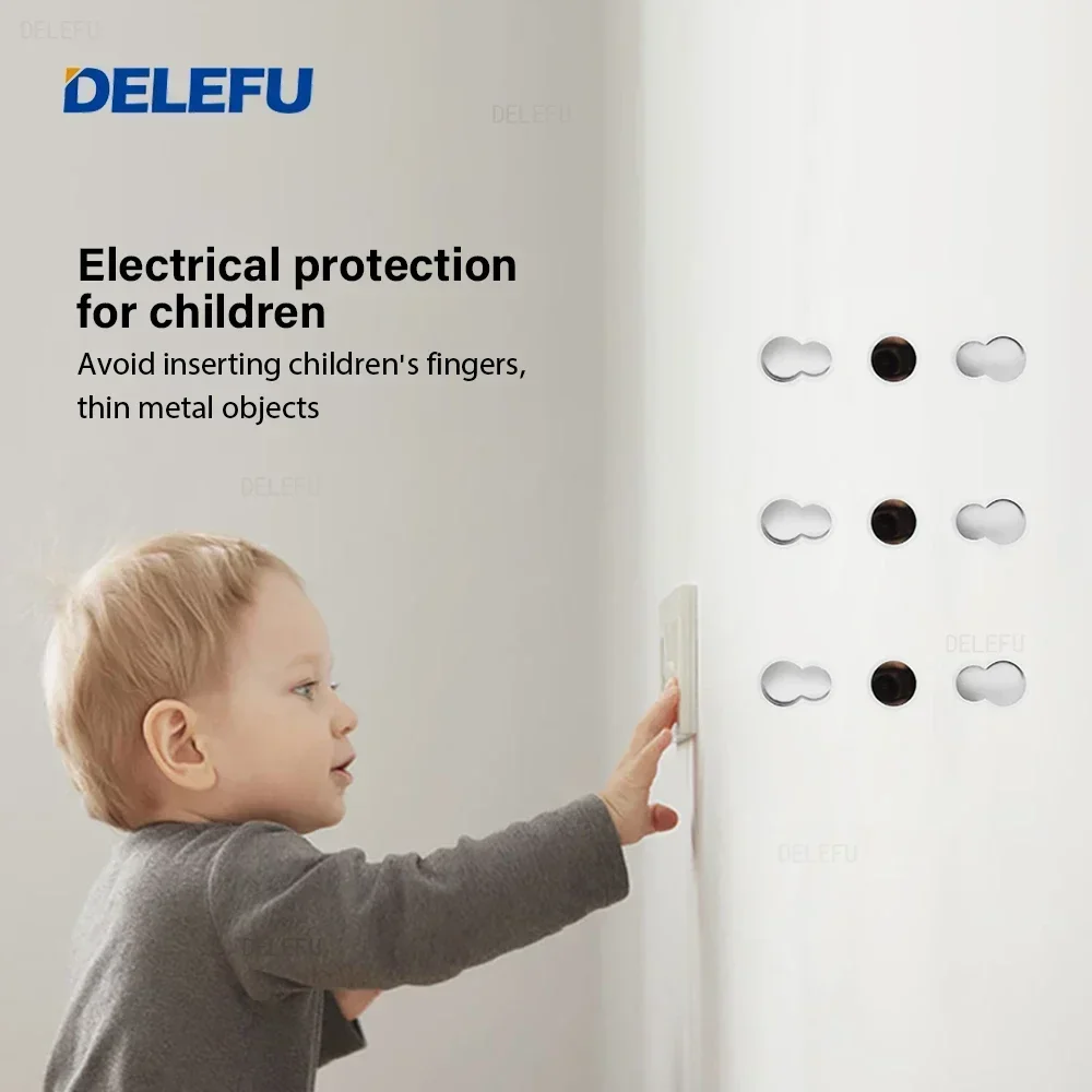 DELEFU Black Retardant PC Ital - đánh giá và giá Smart Wall Socket