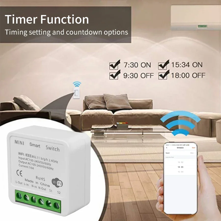 16A 20A Tuya Smart WiFi Switch - đánh giá và giá Smart Home Remote Control