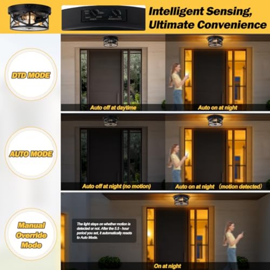 Motion Sensor Outdoor Ceiling  - đánh giá và giá Motion Sensor Light