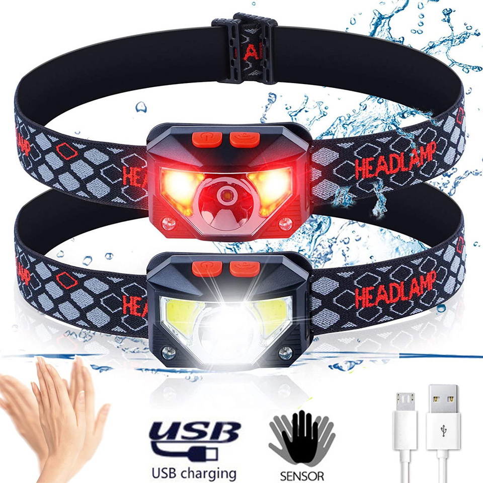 8 Modes LED Headlight Handfres - đánh giá và giá Motion Sensor Light