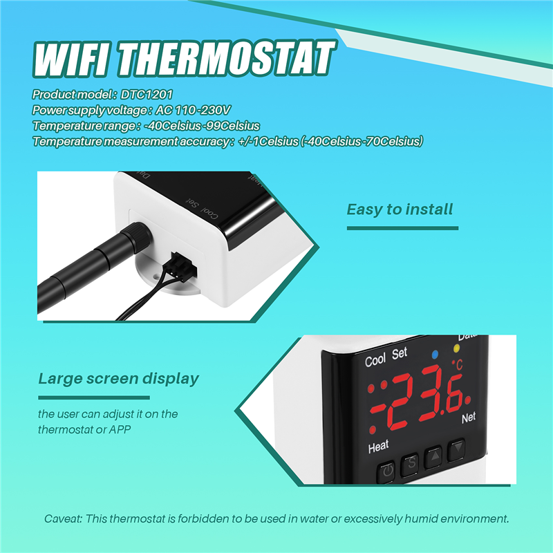 Wireless Wifi Temperature Cont - đánh giá và giá Wifi Thermostat