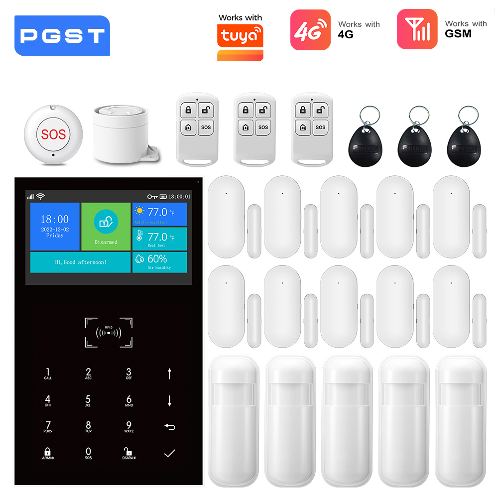 4G GSM WiFi Alarm System Work  - đánh giá và giá Smart Home Automation System