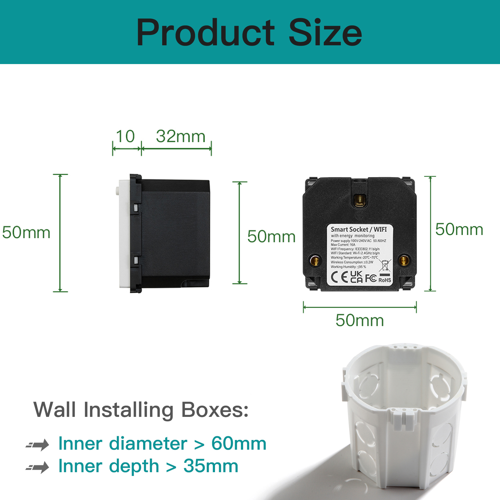 BSEED WIFI Socket Modules Smar - đánh giá và giá Smart Wall Socket