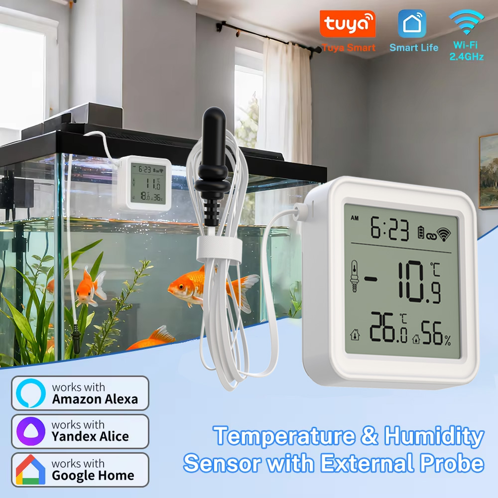 Tuya WiFi Temperature Humidity - đánh giá và giá Wifi Thermostat
